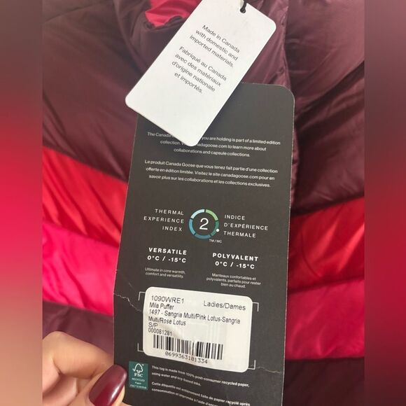 Canada goose x reformation Mila Reversible Puffer NWT SIZE SMALL - Picture 7 of 13